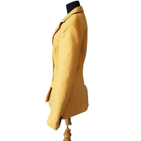 Kwaidan Editions Lemon Yellow Tailored Blazer Jacket Olivia Wilde Style Bright - Picture 13 of 16